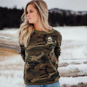 'Wild' Camo Crewneck Sweatshirt